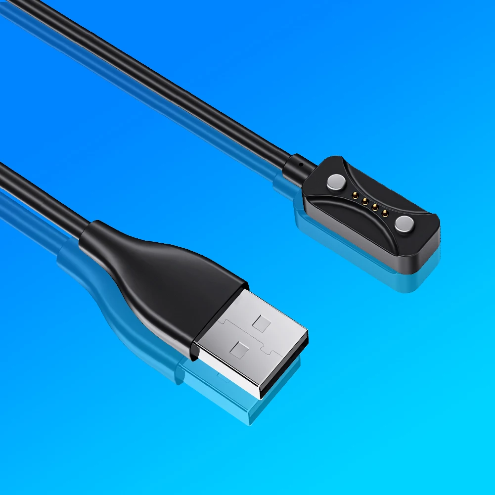 

Магнитный USB-кабель для зарядки, 1 м, адаптер для зарядного устройства, 2-контактная док-станция для зарядного устройства для Polar Pacer/Pacer Pro/Ignite 3/Vantage V3