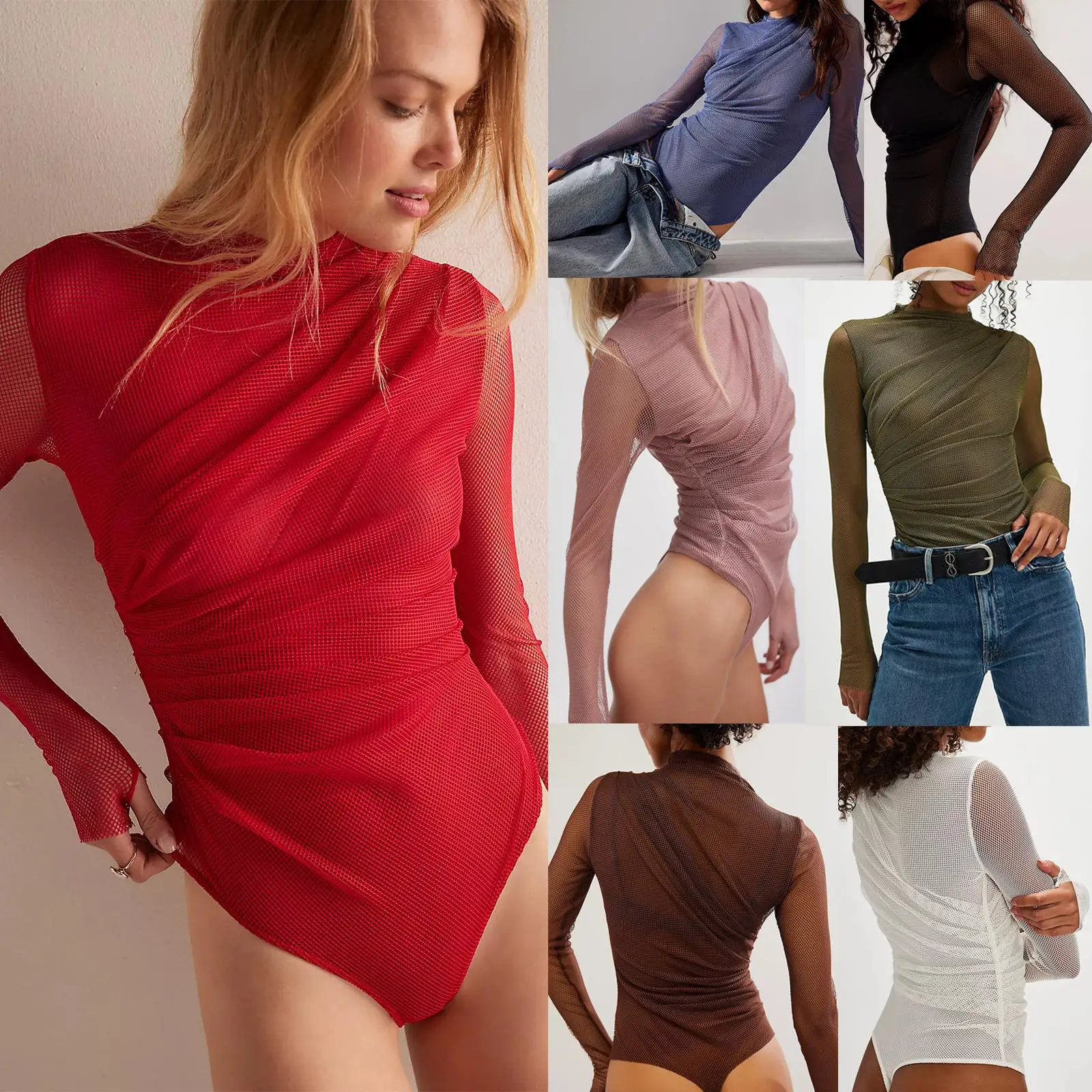 

Fene Spicy Girl Me See tough Jumpsuit Low Waist ort Pants Thin Polyester Fabric Ladies Faion Spring Summer Autumn