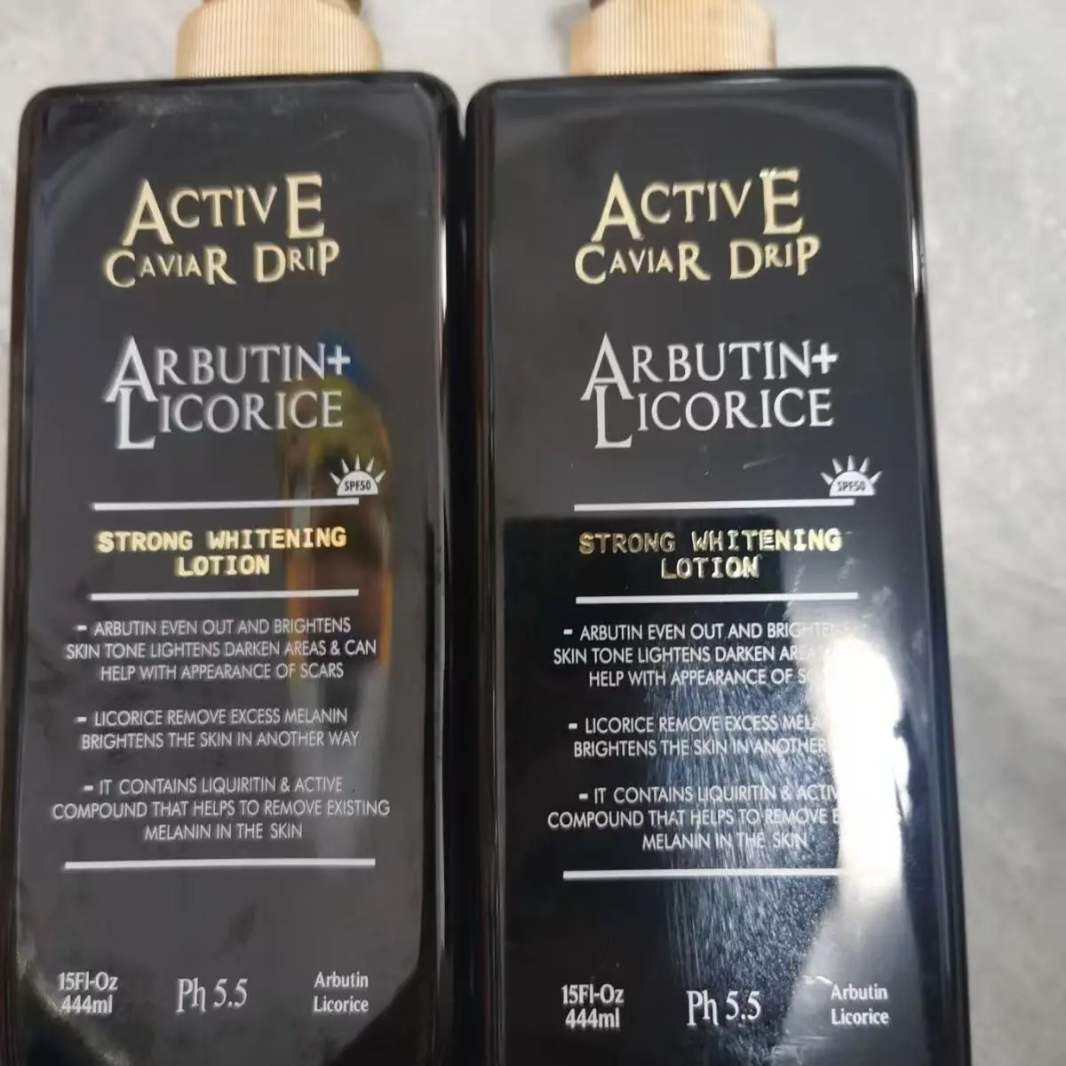 

Active Caviar Drip,Arbutin+lic strong lotion 444ml Body Lotion