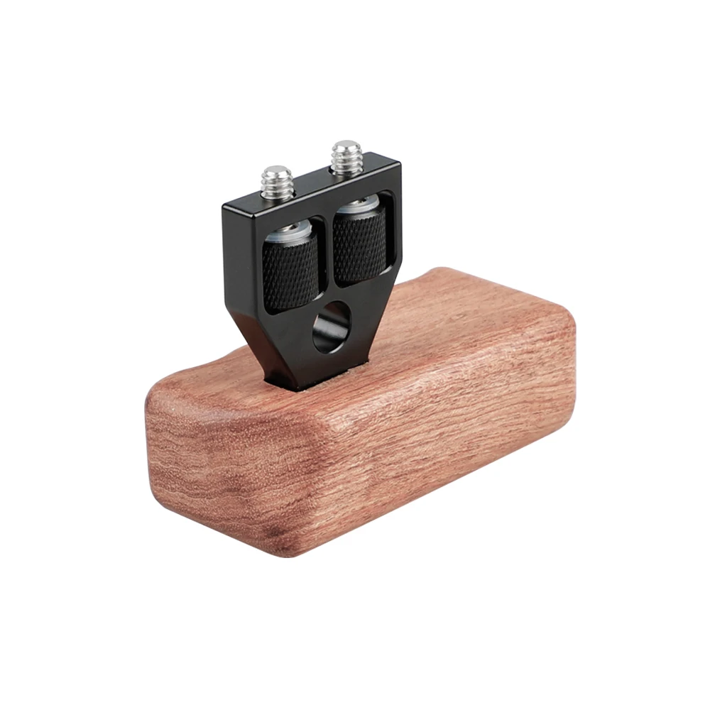 HDRIG DSLR Gỗ Tay Cầm Bằng Gỗ Kẹp Gắn Hỗ Trợ DV Video Lồng Giàn Khoan (Tay Trái)