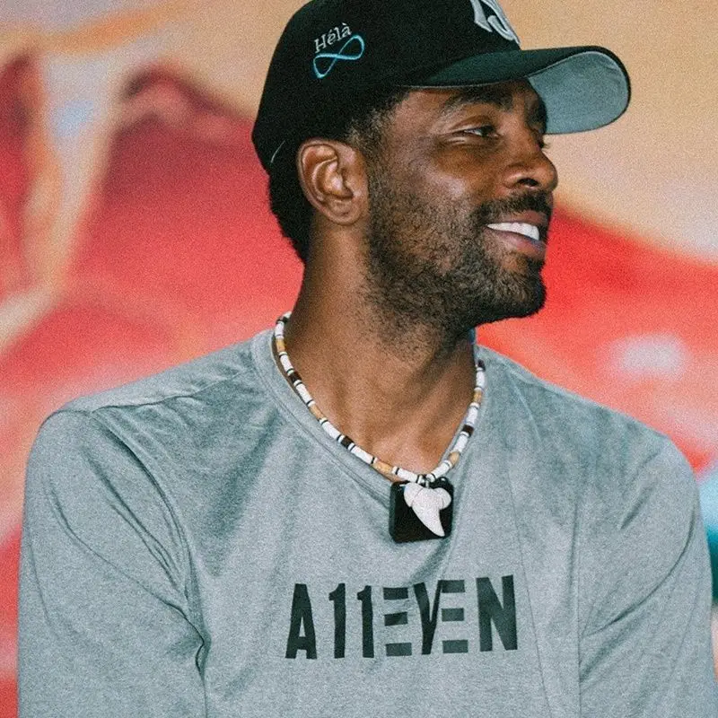 Футболка с короткими рукавами Mavericks Irving A11even с буквенным принтом, одинаковый свободный тренировочный костюм из чистого хлопка для баскетбола