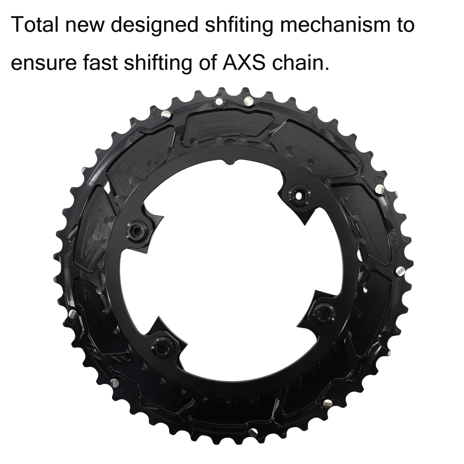 STONE 107BCD Round Bike Double Chainring 2X for Sram RIVAL ETAP