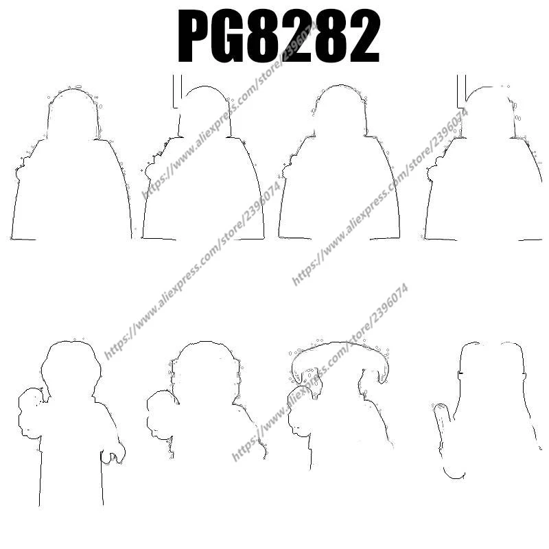 PG8282 Action Figures Movie accessories Building Blocks Bricks toys PG2235 PG2236 PG2237 PG2238 PG2239 PG2240 PG2241 PG2242