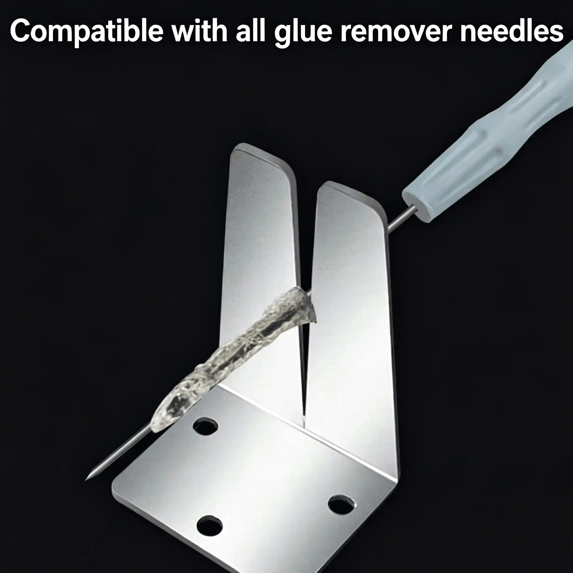 2Pcs Stainless Steel OCA Glue Remover Tool Accessories for Phone Screen Repair Glue Roll Machine & Clamp