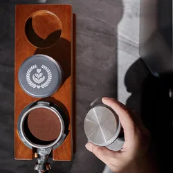 MUVNA 에스프레소 탬핑 스테이션, 2 단 정리함 스테이션, 바스켓 필터 및 깔때기 스탠드, 51mm, 54mm, 58mm 탬퍼, 디스트리뷰터