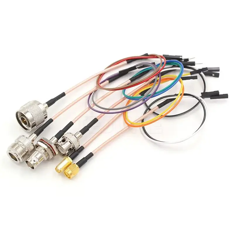 1PCS SMA to DuPont BNC/Q9/N to 2.54mm DuPont Male and Female RG316 RF Test Extension Adapter Line Impedance 50 Ohms