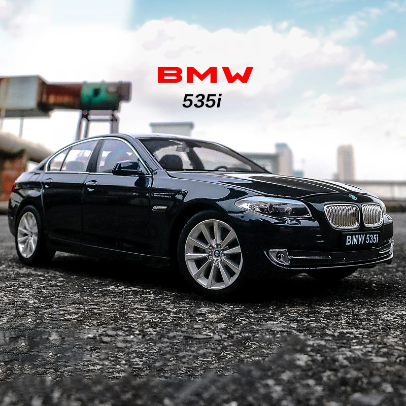 WELLY 1:24 BMW 535i سبيكة سيارة Diecasts ولعبة المركبات نموذج سيارة مصغرة مقياس نموذج سيارة للأطفال