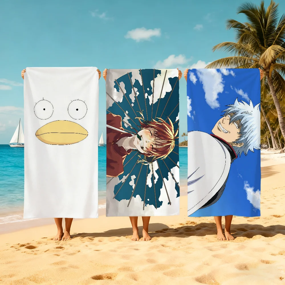 G-gintama-a anime face Towel Large Quick-Drying Microfiber soft Beach Towel for Travel Fitness Sauna Bathing Camping
