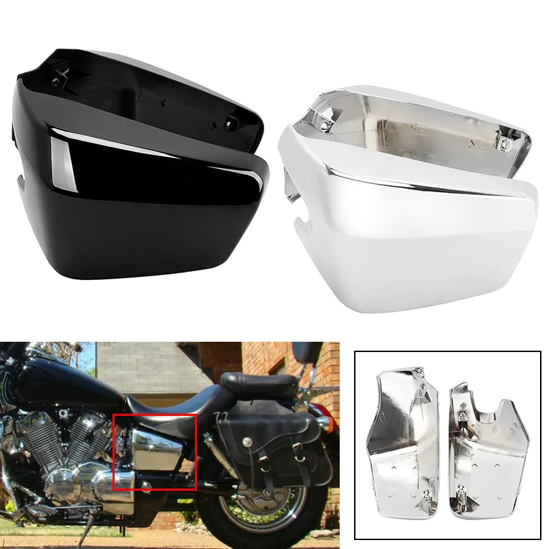 VT400 750 Motorcycle Left Right Battery Side Fairing Guard Cover For Honda Shadow ACE Aero Spirit VT 400 750 VT400 VT750 04-13