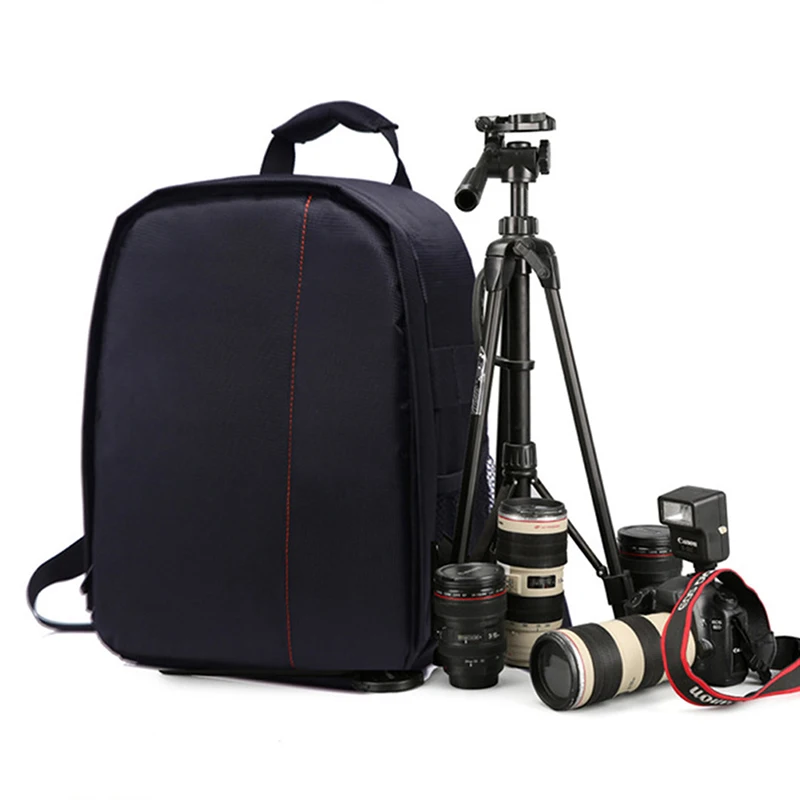 【Y】1PC Waterproof SLR Camera Bag Empty Soft Case Multi-functional Bag Backpack Rucksack
