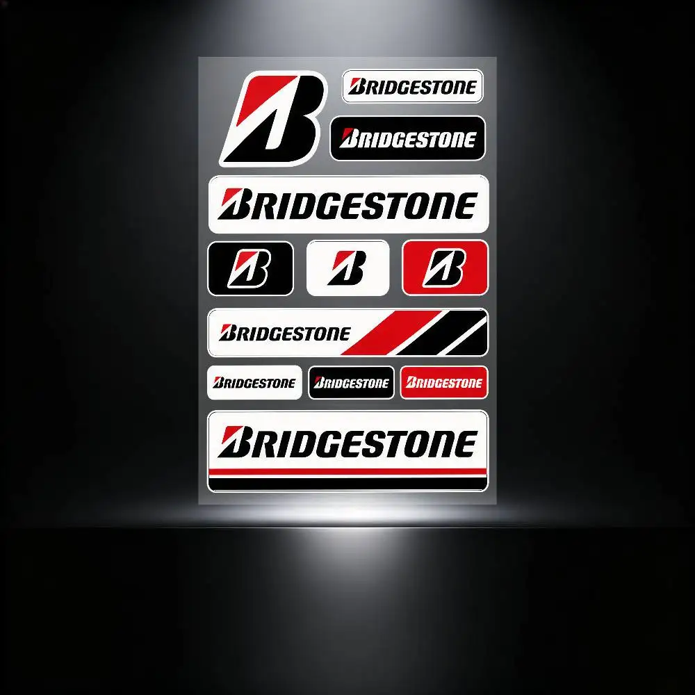 Bridgestone Safety Reflective Waterproof Auto Decal Scratch Cover Stickers Universal For Bike Helmet Mug Refrigerator - view 6