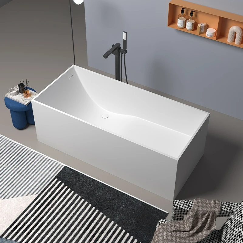 Artificial stone independent integrated molding household adult double couple bathtub hotel light luxury
