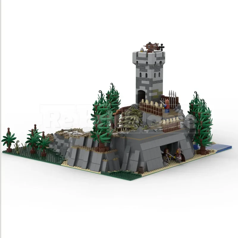 Nouveaux blocs de construction Moc modèle d'architecture médiévale tour de garde blocs de construction modulaires cadeau jouets pour enfants bricolage ensemble d'assemblage