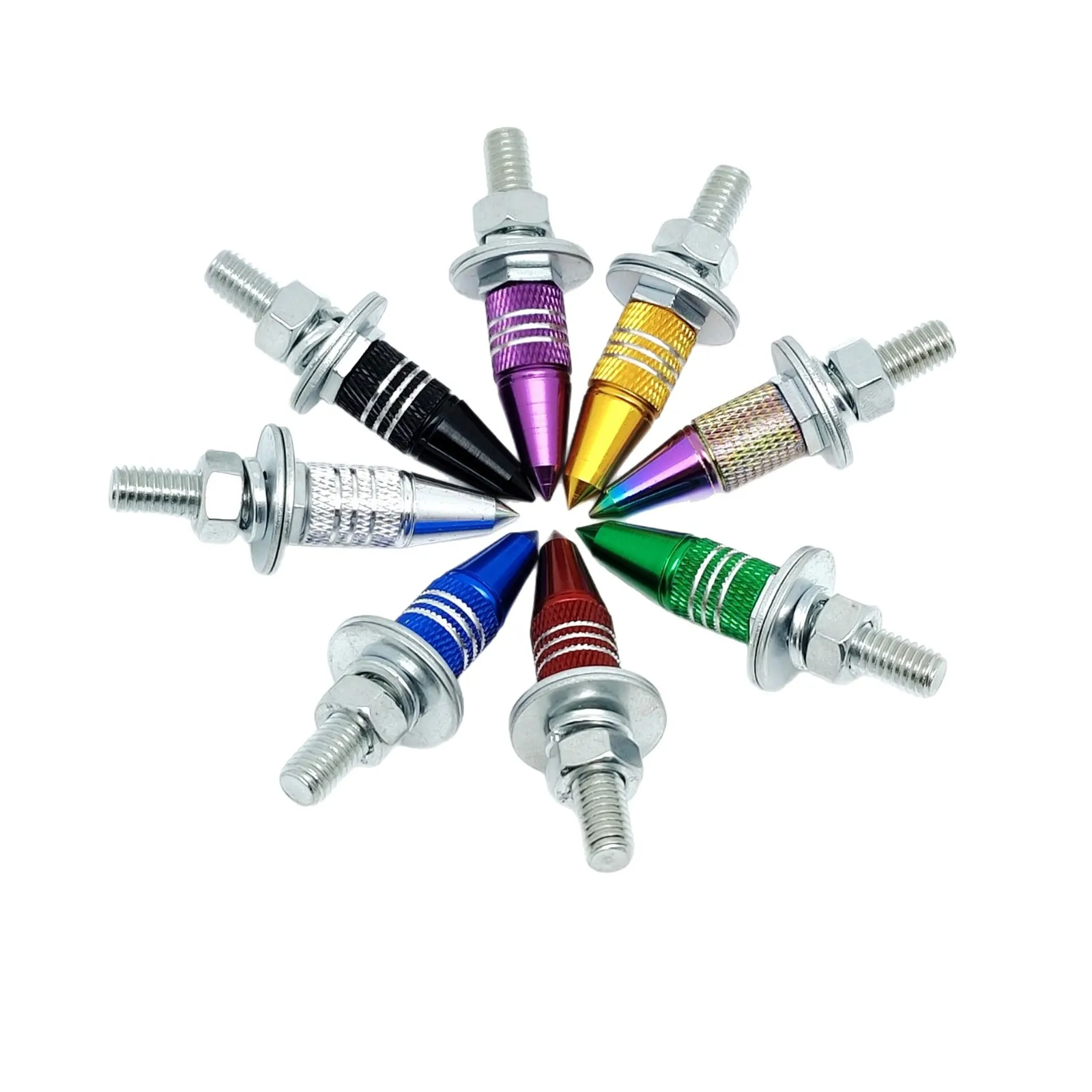 2 قطعة لوحة ترخيص السحابة M6 لوحة ترخيص السحابات سبائك الألومنيوم عرافة رئيس ثلاثة فتحة تصميم للسيارات الدراجات النارية الدراجات