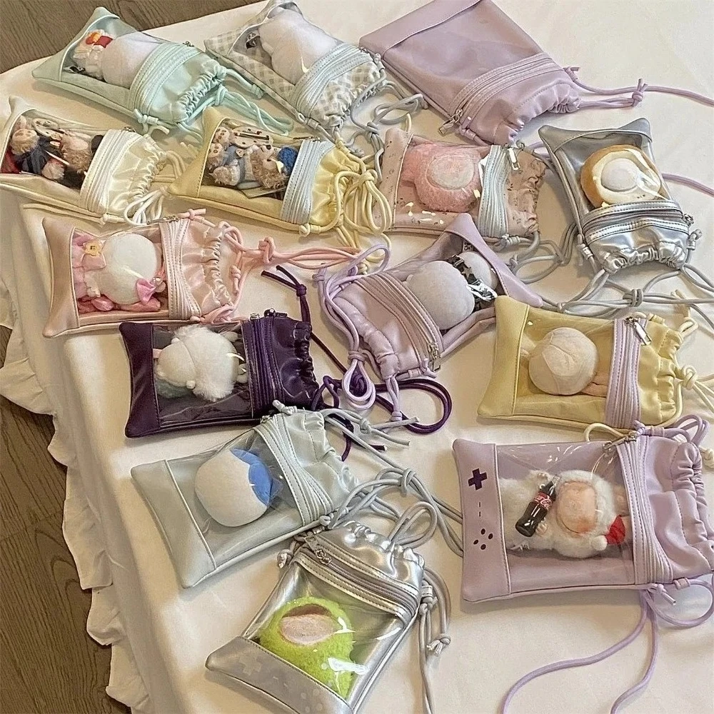

Portable Phone Ita Bag Lightweighte Mini Sac Femme Drawstring Bolsos De Mujer Transparent Bolso Crossbady Bags for Woman