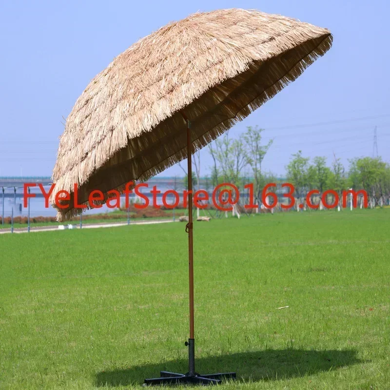 Outdoor Sun Umbrella Simulation Straw Farmhouse Scenic Spot Garden Thatch Umbrella