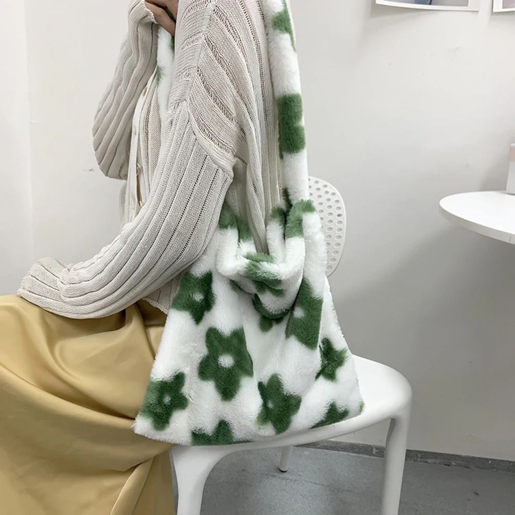 الخريف الشتاء لطيف أفخم حمل حقائب النساء رقيق زهرة حقائب كتف سعة كبيرة حقائب كروسبودي حقيبة ساعي الموضة