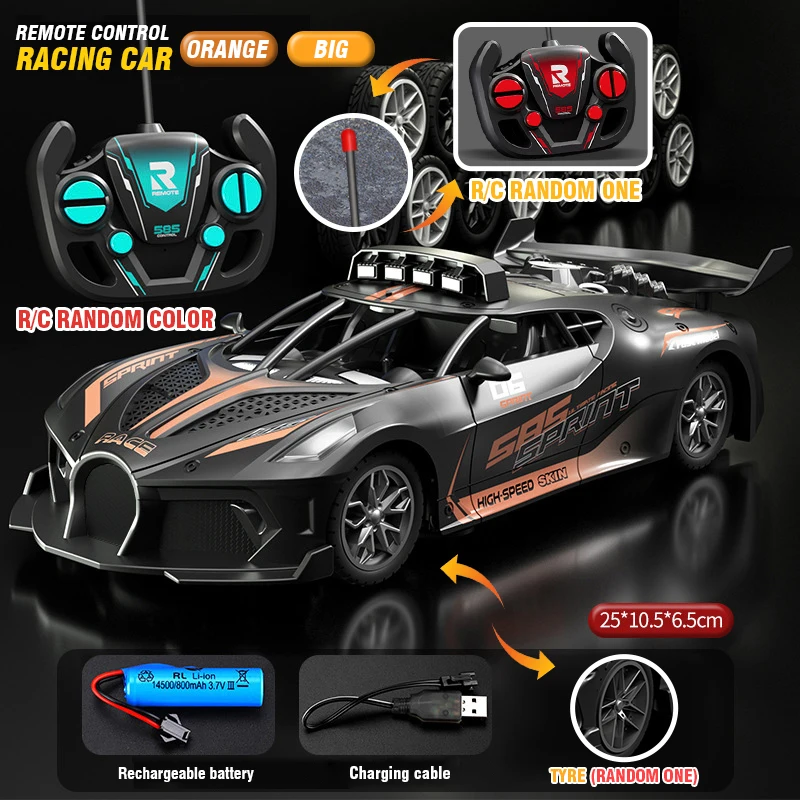 Rc Auto 4Ch High-Speed Afstandsbediening Drift Racewagen Elektrische Sportwagen Speelgoed Voertuig Model Speelgoed voor Jongens Kinderen verjaardagscadeau