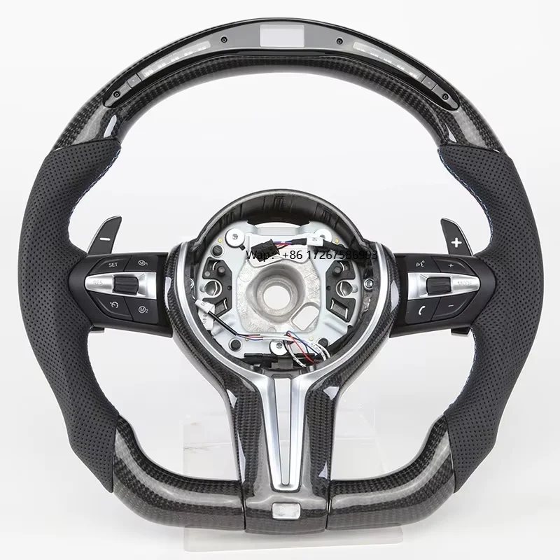 

Customize Carbon Fiber Thong Steering Wheel for M3 M4 M5 Full Range of Modified Car Led Steering Wheel