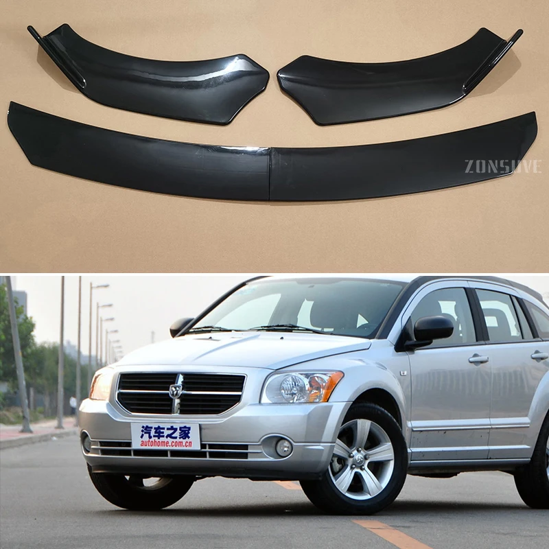 Use For Dodge Caliber 2008--2011 Year Front Bumper Lip Splitter Spoiler Body Kit Accessories