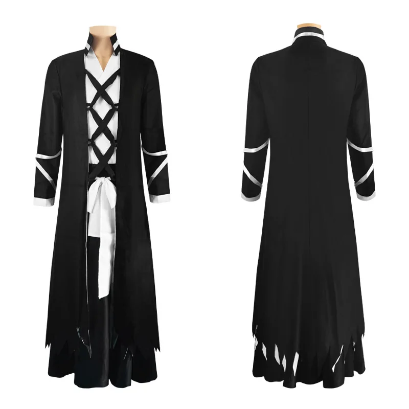 

Anime Kurosaki Ichigo Cosplay Costume Bleach Thousand-Year Blood War Shinigami Outfit Pauldron Uniform For Men Women Halloween