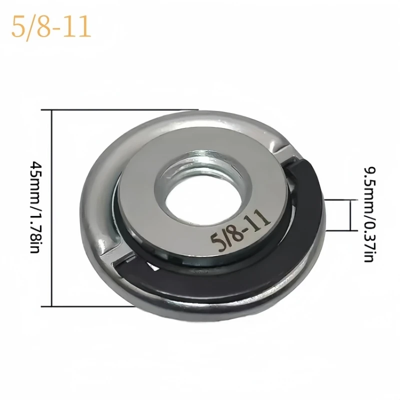 1pcs M14 M10 5/8-11 Pull Ring  Angle Grinder  Quick Release Self-Locking Power Chuck  Pressing Plate Flange Nut