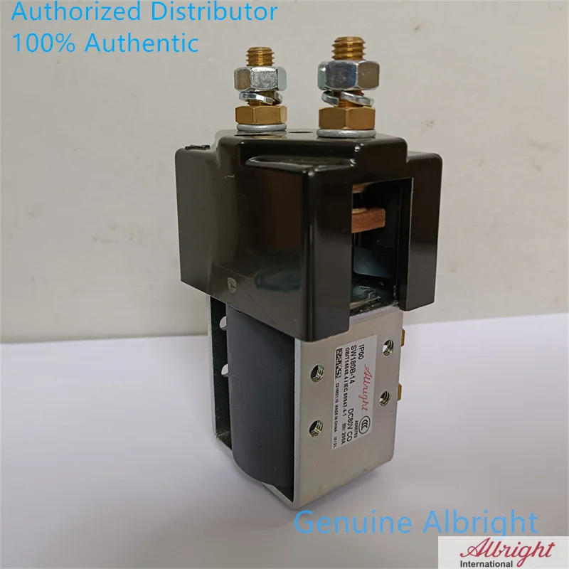 Contactor Albright genuino, relé solenoide de 80 V, SW180, SW180B-13, 80 voltios, carretilla elevadora eléctrica, paleta, carrito de Golf, Robot