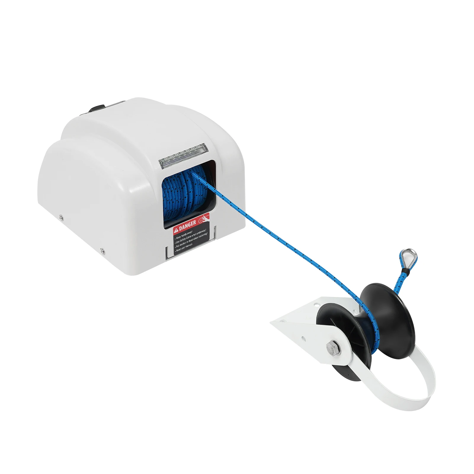 قارب مرساة كهربائية ونش مع جهاز تحكم عن بعد لاسلكي الثقيلة جميع الصلب والعتاد للمراسي حتى 45 رطل ونش اكسسوارات للقوارب #1