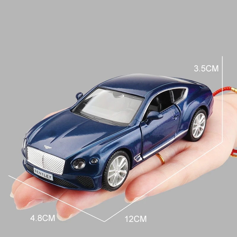 1/36 Bentley Continental GT Toy Car For Children Diecast Metal RMZ CiTY Miniature Model Pull Back Free Wheel Collection Gift Boy