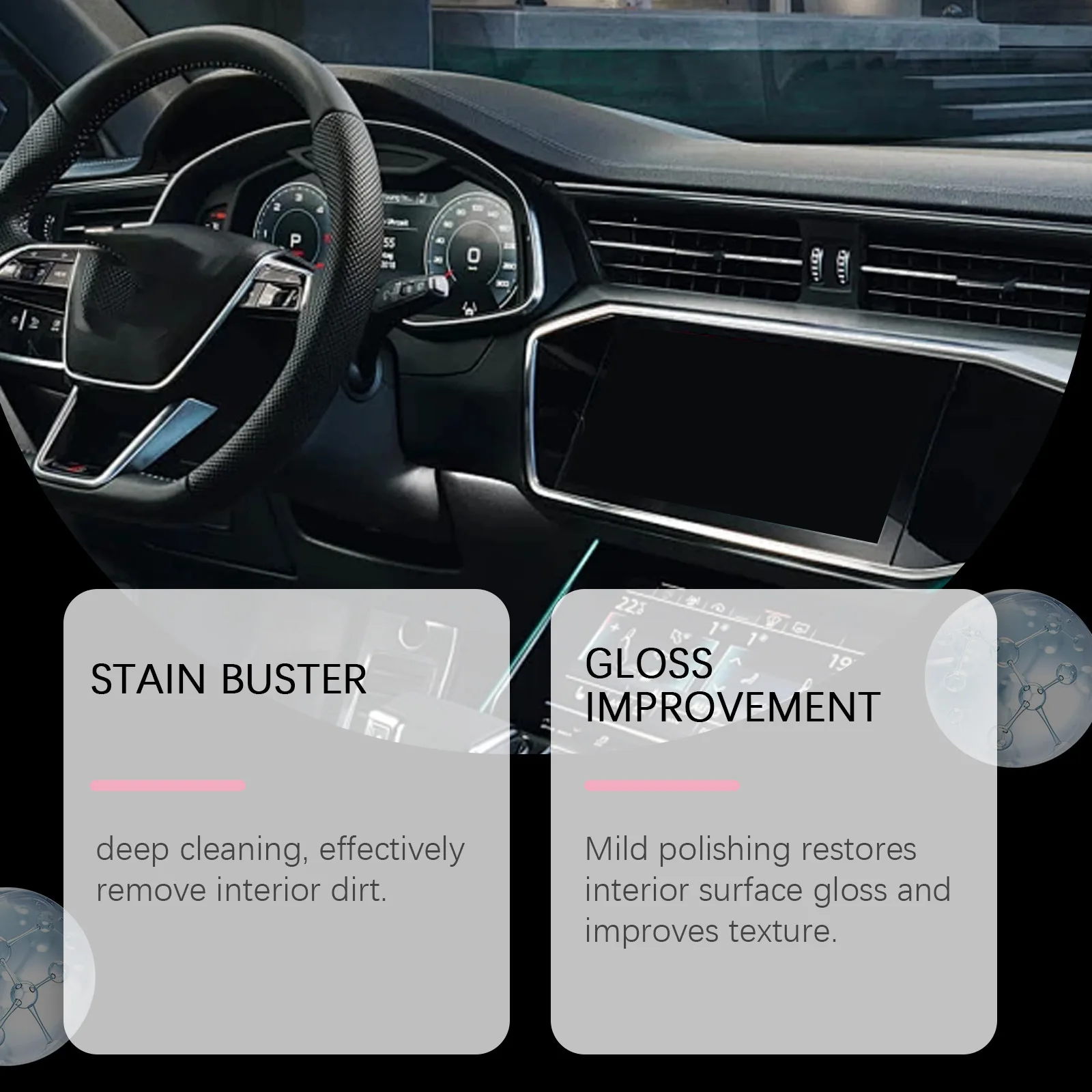 Car Interior Polishing Agent Leather Care Anti Foulings Decorative Maintenance for Vehicle Interior