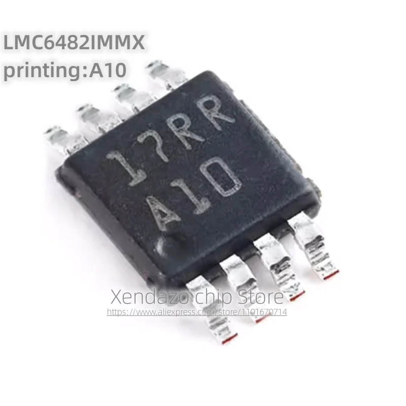 5pcs/lot LMC6482IMMX/NOPB LMC6482IMMX printing A10 VSSOP-8 package Original genuine Operational amplifier chip