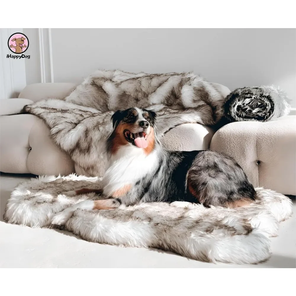 Luxury Faux Fur Orthopedic Dog Beds: Memory Foam Comfort for Small, Medium, Large & XL Pets