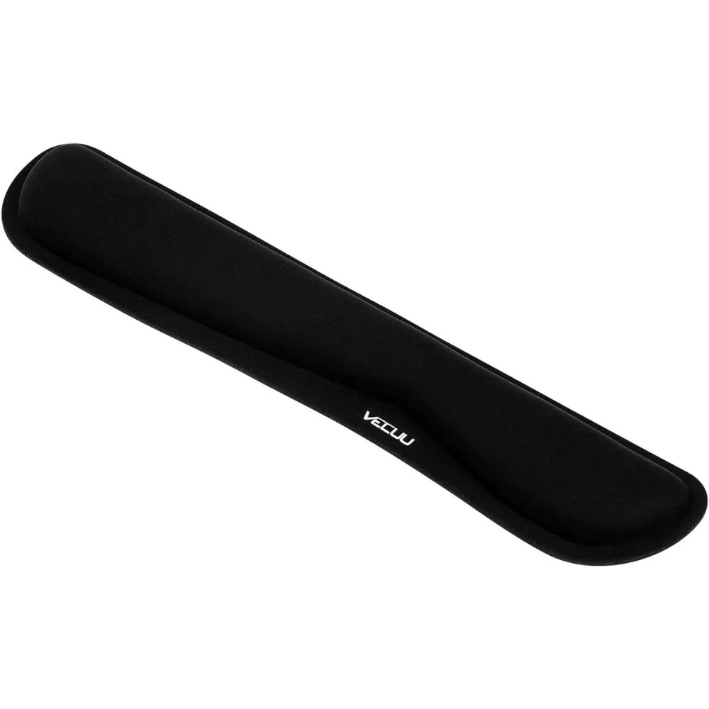 

Keyboard Wrist Rest, Pad with Ergonomic Raised Memory Foam for Easy Typing & Pain Relief, Anti-Slip Wrist Support Suit for Computer, Laptop, Office, PC Gaming (Black)