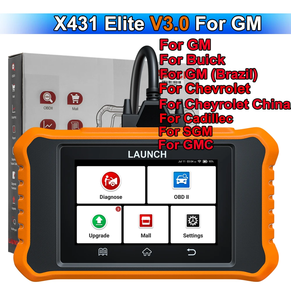 LAUNCH Creader Elite V3.0 für Benz OBD2-Scanner, bidirektionales Werkzeug für alle Systeme, alle Reset-Funktionen, ECU-Codierung für Maybach und Sprinter