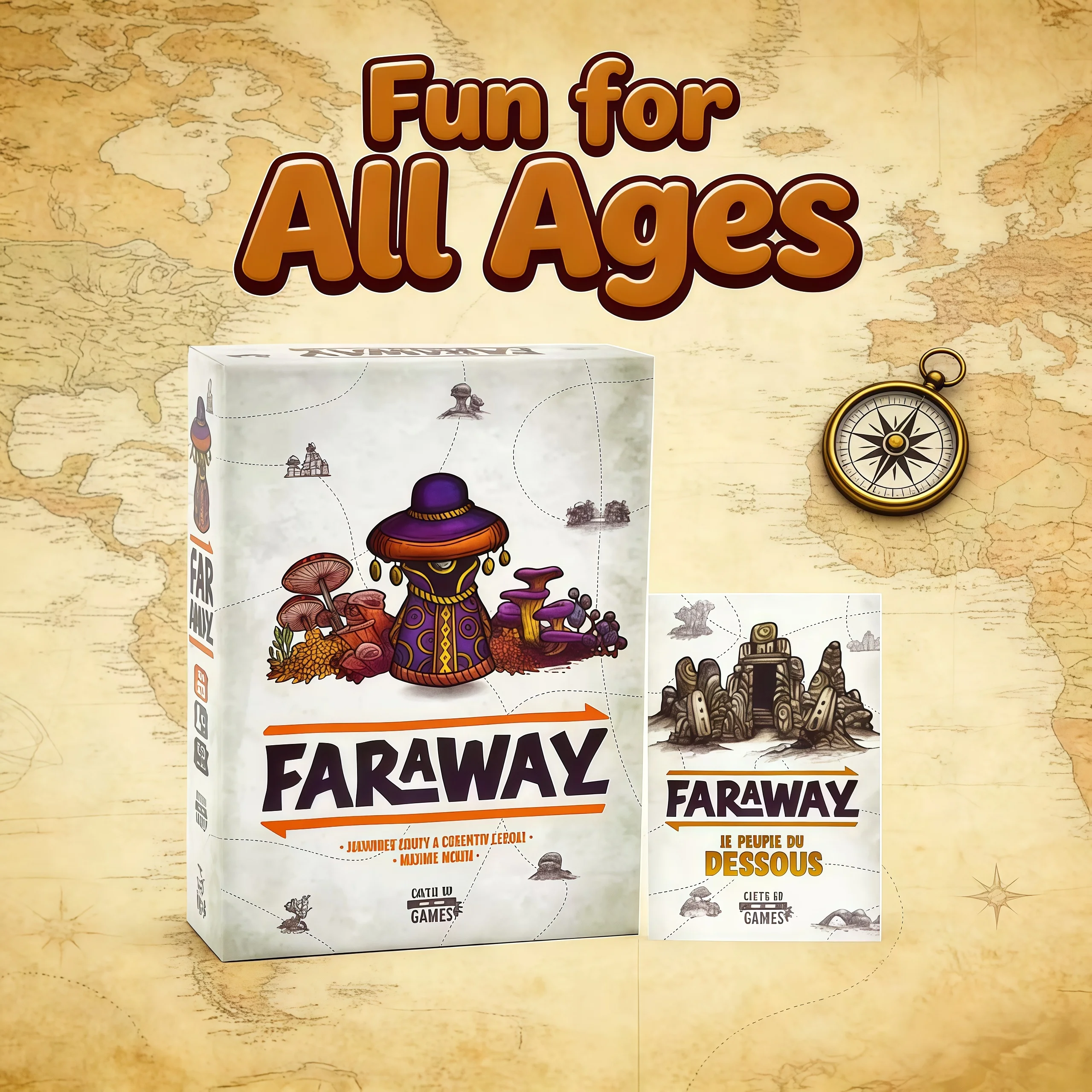

2026 Faraway is a fast-paced card game that is fun, simple and very suitable as a birthday and Christmas gift