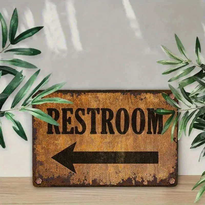 Personalized Customizable 2D Flat Vintage Metal Garden Sign, Yard Art Outdoor Home Wall Decor, For Decoration Only