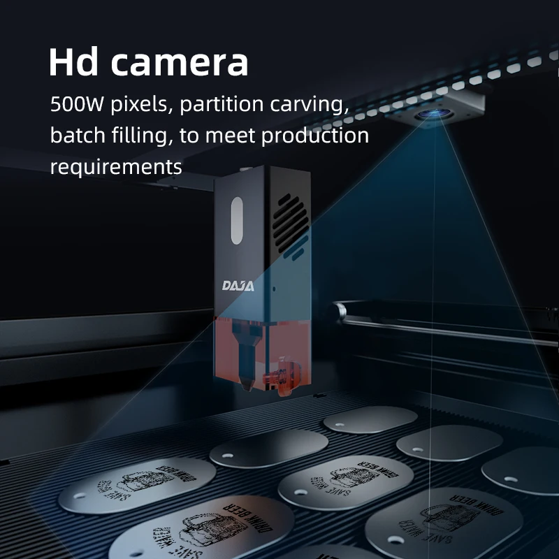 DAJA D5 Pro Laser Engraving Cutting Machine High Precision Metal Laser Engraver for Wood Leather Acrylic