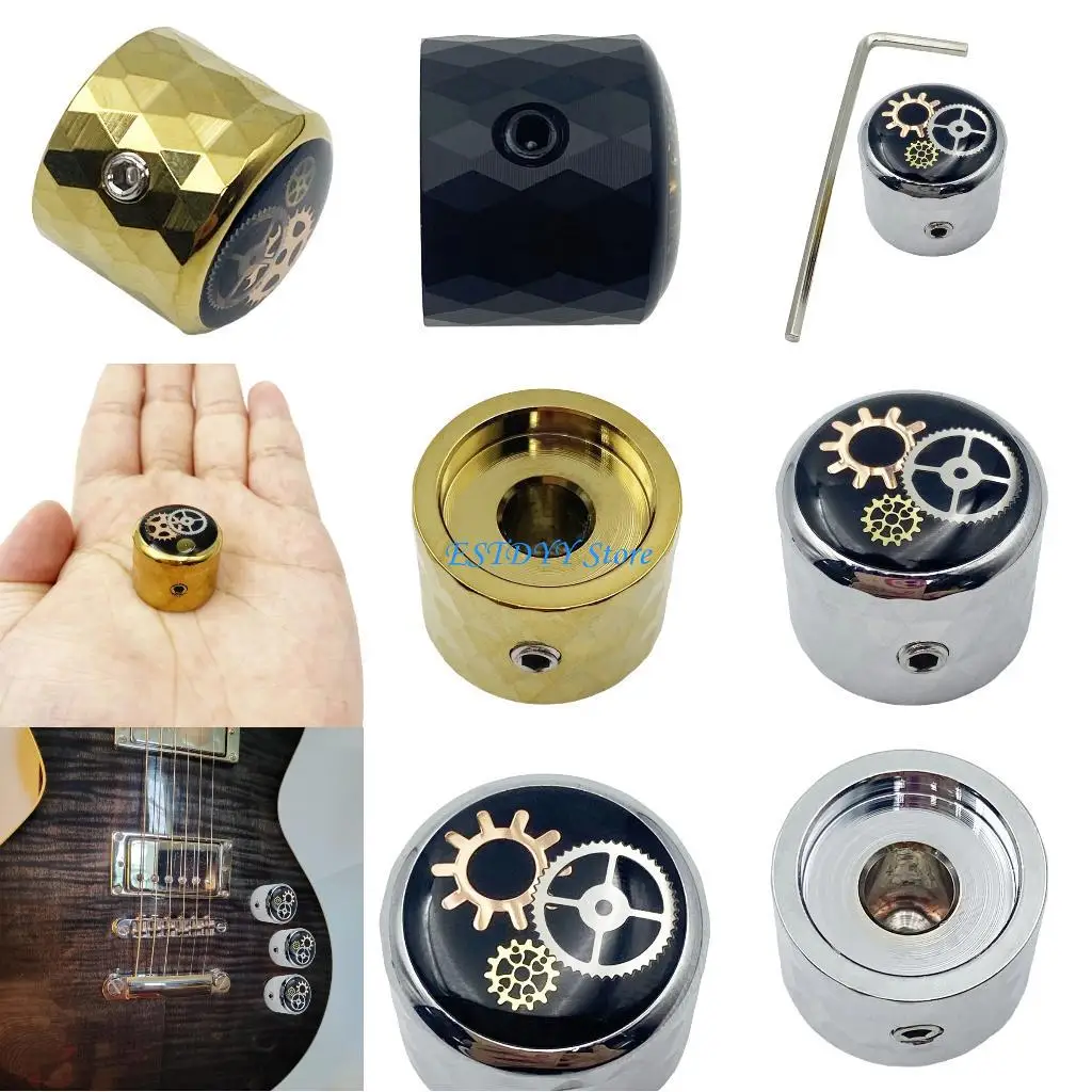 

G6DE Multicolor Volumes Knob For Electric Guitar Bass Tone Control Easyly Install