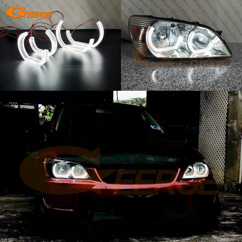 For Lexus IS200 IS300 IS 200 300 Toyota Altezza Ultra Bright DTM M4 Style Led Angel Eyes Kit Halo Rings Car Accessories