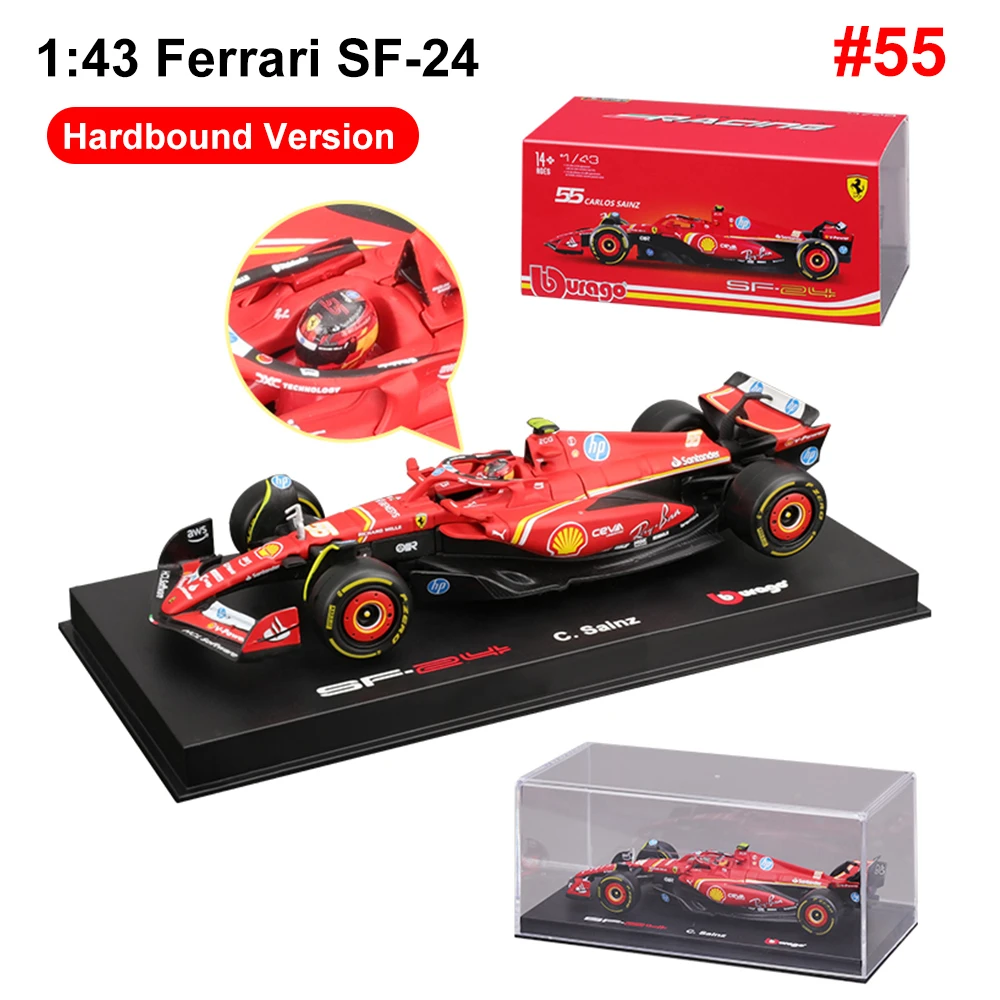 Bburago New Product 2024 1:43 Ferrari SF-24 F1  #1 Alloy Miniature Racing Model Toys