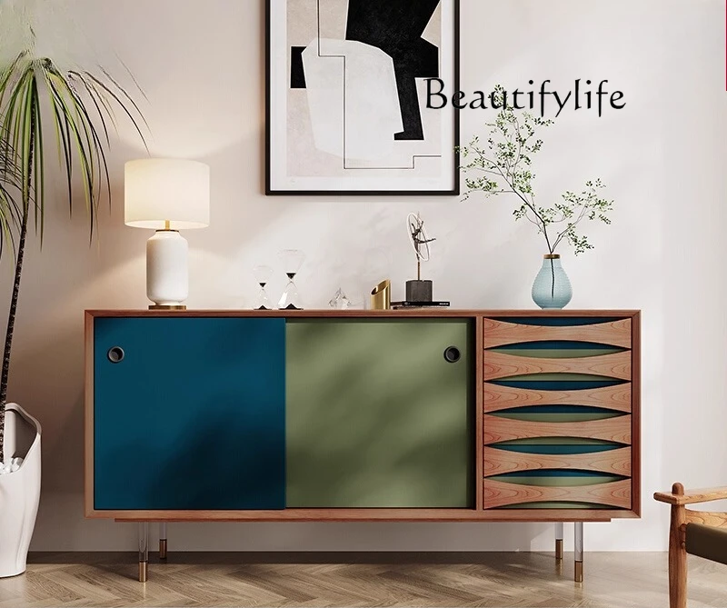 

Modern dining side cabinet, bedroom TV storage storage cabinet, Nordic simple wind door entrance cabinet