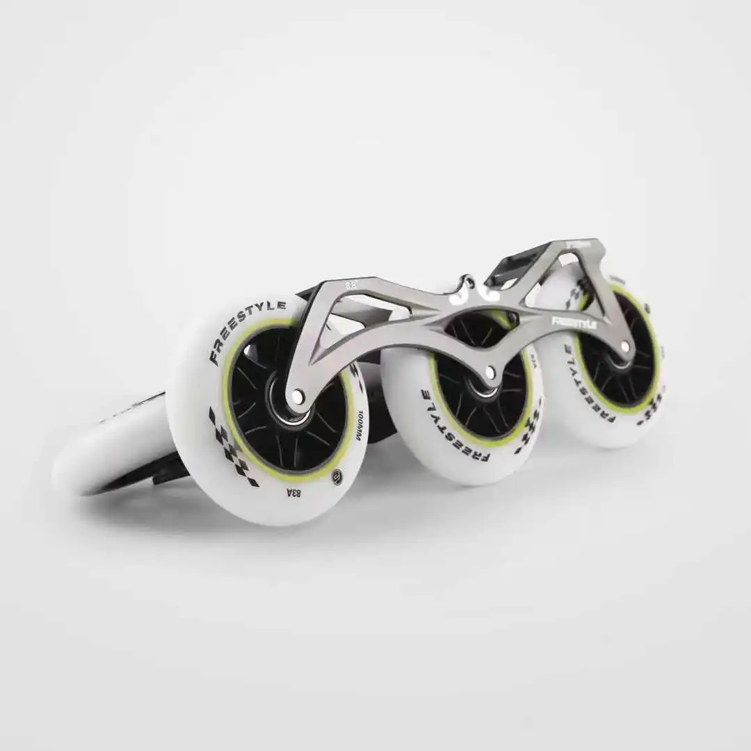 FS زلاجات دوارة إطار سكين عمود السرعة الأصلي كبير ثلاث عجلات زلاجات دوارة إطار 3*90/3*100 مللي متر إطار سباق #4