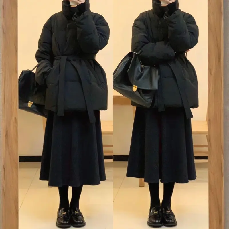 Women's Hooded Padded Coat Winter Warm Thick Quilted Jacket Long Sleeve Outerwear Casual Loose Trendy Cozy Soft Female Parkas