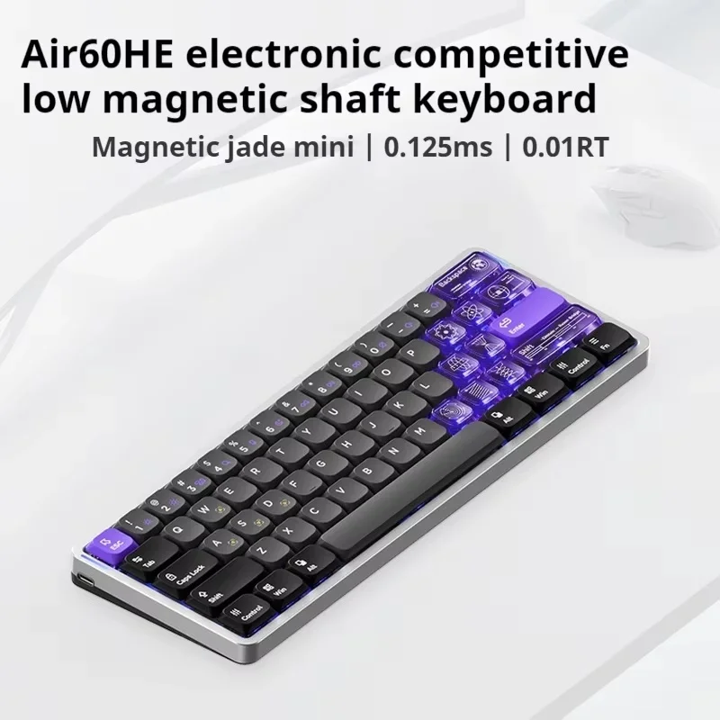 Nuphy Air60 He Mechanical Keyboard Esports Low Magnetic Axis Rapid Trigger Low Latency 61key Hot Plug Customized Gaming Keyboard