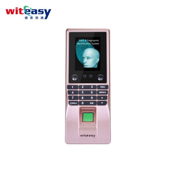 Face e Fingerprint Recognition Access Control Machine, WiFi, Reconhecimento Facial, Porta Acessórios, M10, China Atacado