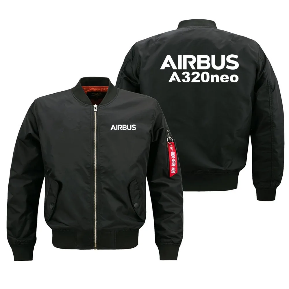 Man Casual OuterWear Coats Outdoor Windproof Waterproof Airbus A320neo Flight Aviation Pilots Men Ma1 Bomber Jacket