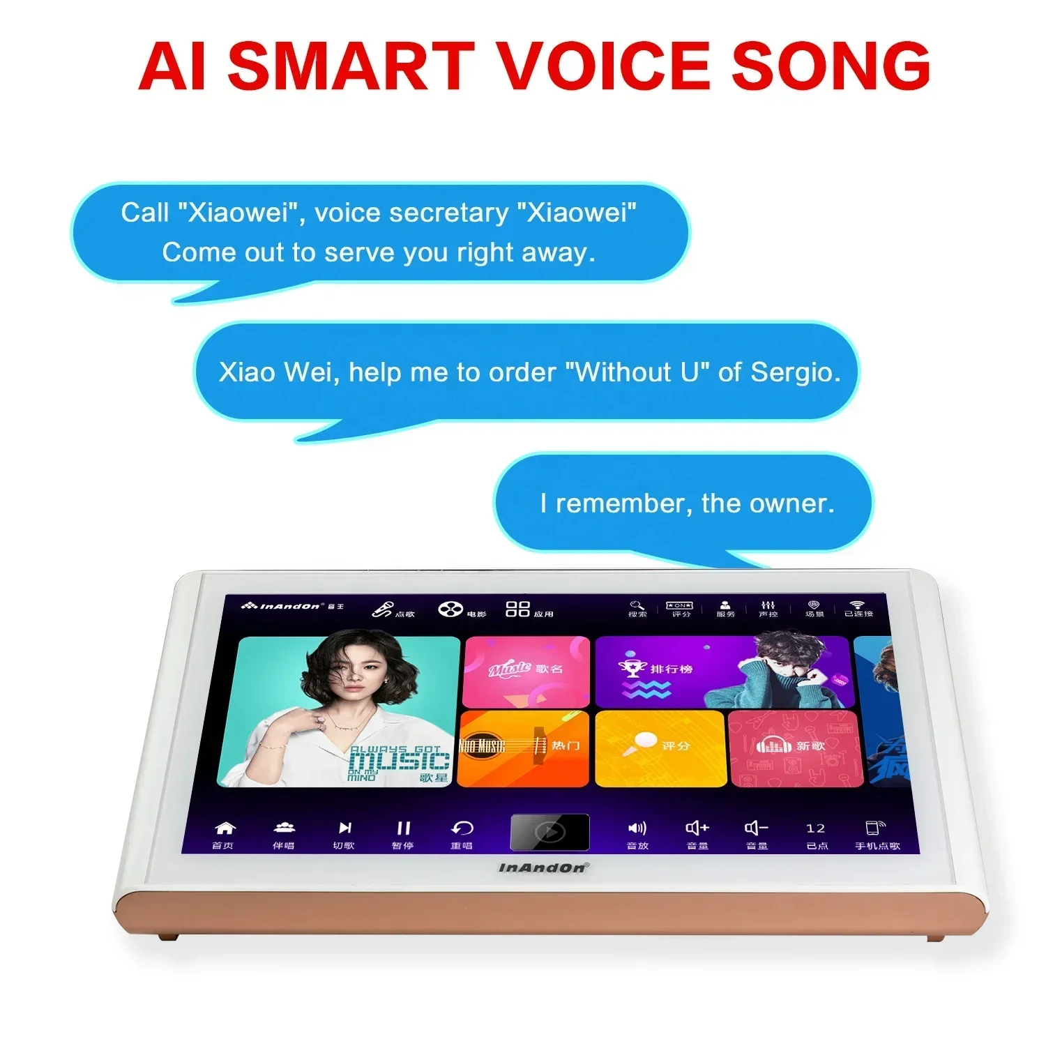 

Лучший караоке-плеер KTV с HD-экраном 18,5 дюймов, 4 ТБ памяти, портативная система для домашнего караоке