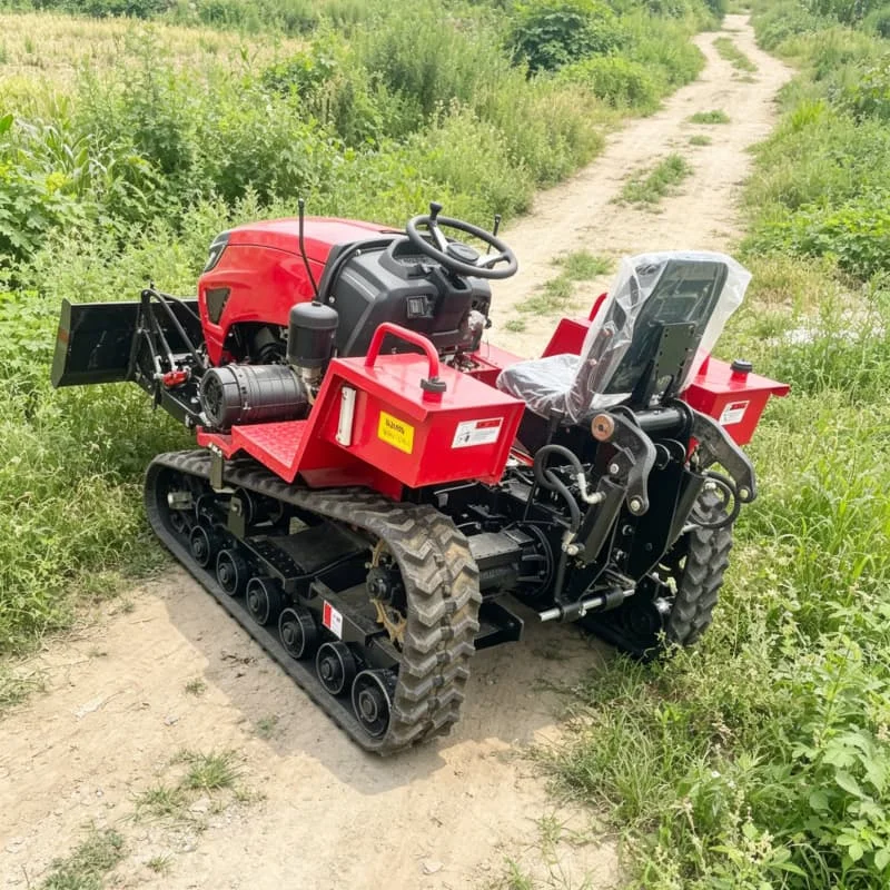 Customized Heavy‑Duty Rotary Tiller for Land Reclamation, Crawler Rotary Tiller, High‑Power Tractor, Ploughing Machine