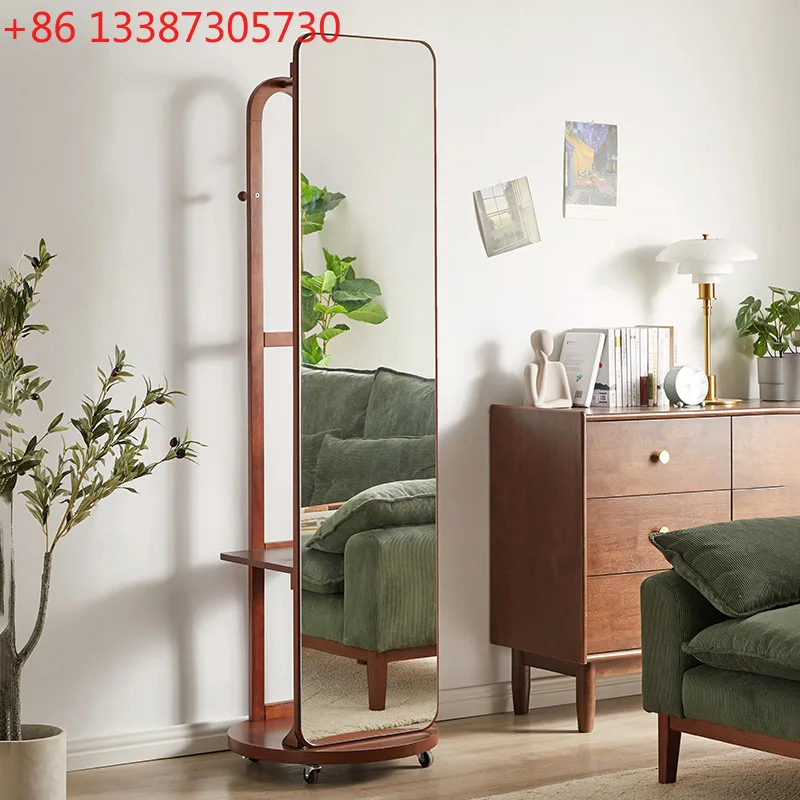 

Вращающееся зеркало для примерки одежды. Напольное зеркало в полный рост для дома.