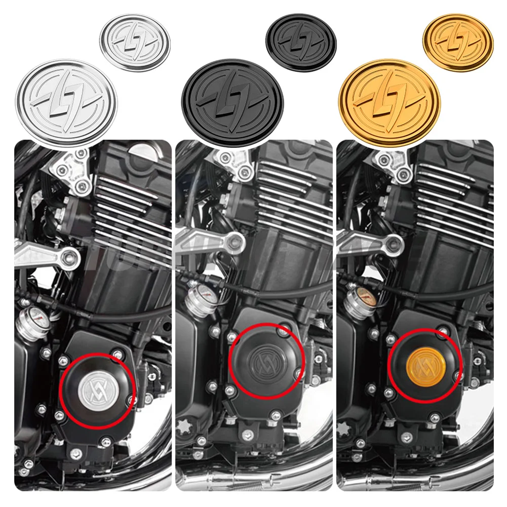 

Fit Z900RS badge dress up custom parts Kawasaki Z900RS cafe 2018-2023 engine with pulse generator cover 3D shape dress up logo